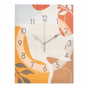 Часы-картина настенные "Абстракция. Осень", плавный ход, 30 х 40 см