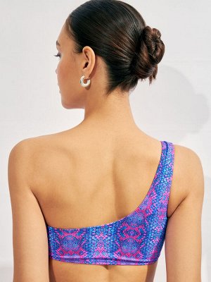 Бюстгальтер купальный Bralette Belize холодный синий принт