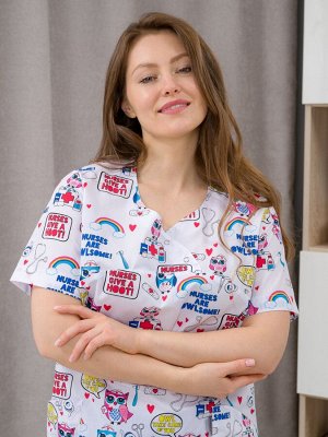 Костюм медицинский жен. М-180П M1-0/5 ткань Тиси