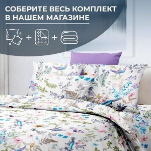 Простыня на резинке 090*200 см, перкаль, борт 25 см (Каролина )