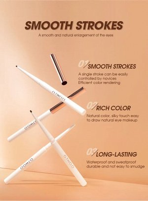 O.TWO.O Гелевая подводка для глаз Gel Eyeliner Waterproof Soft Eye Liner Pencil Quick Dry Makeup SC028 №04 Dark Brown