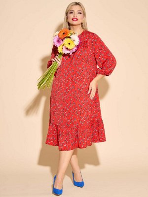 Платье 0229-1 красный