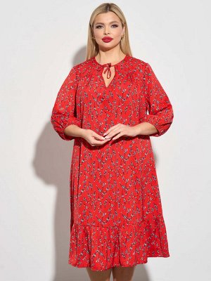 Платье 0229-1 красный