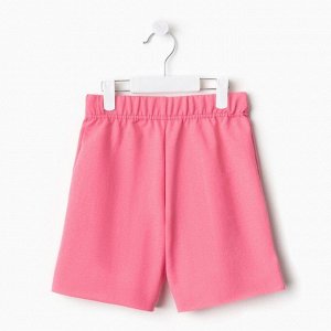 Комплект для девочки (футболка, шорты) MINAKU цвет розовый, рост 152