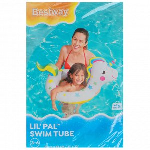 Круг для плавания Bestway «Животные», надувной, от 3-6 лет, МИКС, 36128