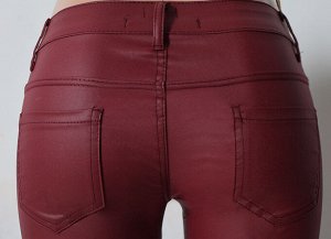 Женские брюки винного цвета