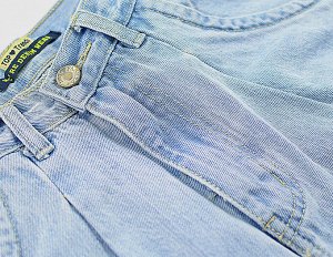Женские голубые джинсы-бойфренды