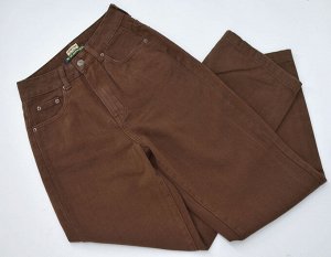 Женские коричневые свободные джинсы