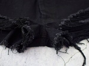 Женские джинсовые черные шорты
