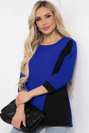 Джемпер Ткань: трикотаж.
Состав: 80% п/э, 20% эластан.
Цвет: электрик, черный.
Вид застежки: без застёжки.
Силуэт: прямой.
Карманы: отсутствуют.
Длина изделия по спинке: 44/ 67 см, 46/ 68 см, 48-50/ 6