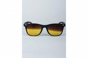 Очки для водителей антифары BOSHI M061 C2 Черный Матовый Коричневый-Желтые линзы