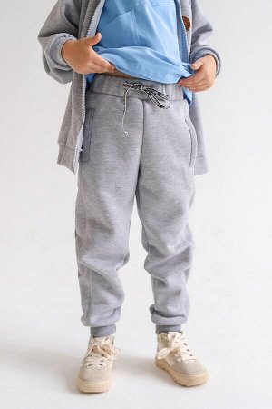 Брюки Cotton серый меланж
