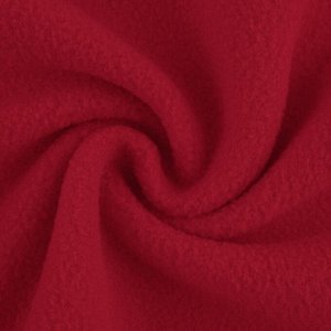 Лоскут флис, односторонний, 50 x 50 см, 190 г/м, цвет красный №1B