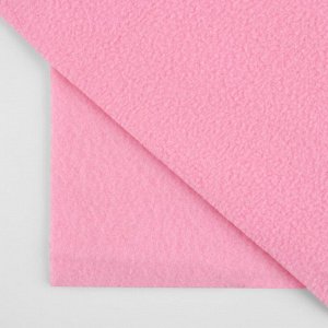 Лоскут флис, односторонний, 50 x 50 см, 190 г/м, цвет светло-розовый №3A