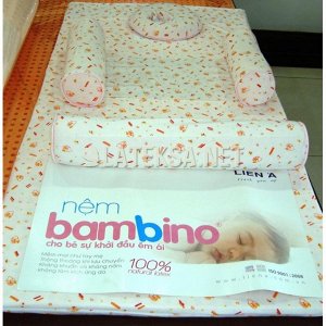 Спальный комплект для новорожденного: матрас и валики, размер 120x60x3 см