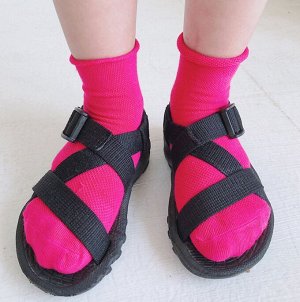 Детские однотонные носки, цвет оранжевый