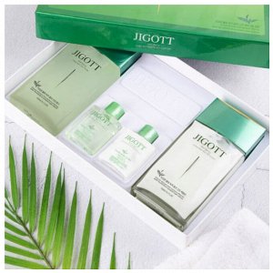 Мужской набор для лица с экстрактом зеленого чая JIGOTT Well-Being Green Tea Homme Skin Care