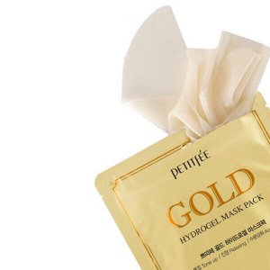 Гидрогелевая маска для лица с золотом Petitfee Gold Hydrogel Mask Pack, 1шт* 32гр