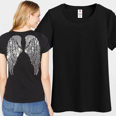 Бурлеск. Футболки и кофты со стразами  до 5xl. Новинки
