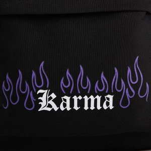 Рюкзак текстильный мамс "Karma", 38х27х13 см, цвет черный