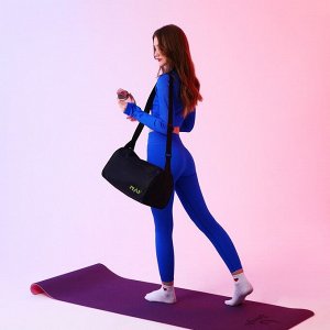 Сумка спортивная Play, 40x21x19 см, отдел на молнии, чёрная