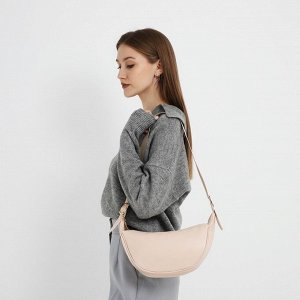 Сумка женская из искусственной кожи NAZAMOK, 28x15 см, бежевая