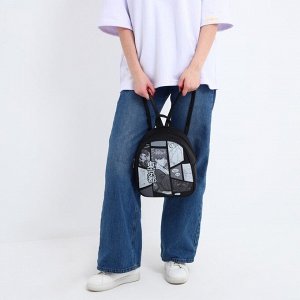 Рюкзак из искусственной кожи "Мир аниме" 27*23*10 см