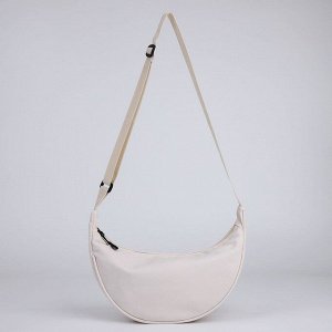 Сумка женская из текстиля, 30x17x6 см, бежевая