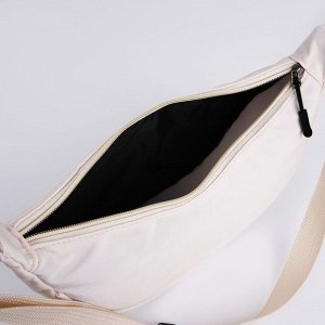 Сумка женская из текстиля, 30x17x6 см, бежевая