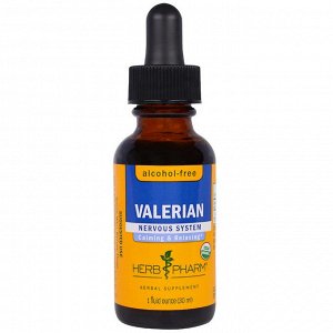 Herb Pharm, Корень валерианы, безалкогольный экстракт, 30 мл