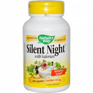 Natures Way, Silent Night Sleep Formula, 440 mg, 100 Vegetarian Capsules