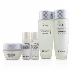 3W Clinic Набор для сияния кожи с коллагеном Collagen Whitening Skin Care Items 3 Set
