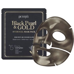 Гидрогелевая маска для лица с черным жемчугом Petitfee Black Pearl & Gold Hydrogel Mask Pack, 1шт* 32г