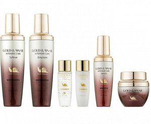 Набор косметики с муцином улитки и золотом 3W Clinic Gold & Snail Intensive Care Set