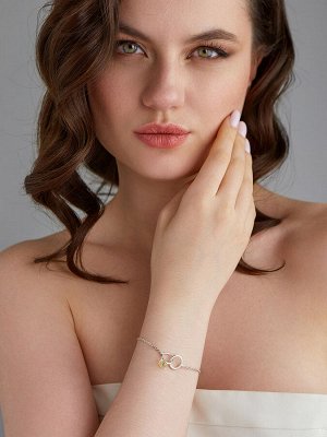 Оригинальный изящный браслет «Баккара» с лимонным янтарём с алмазной огранкой