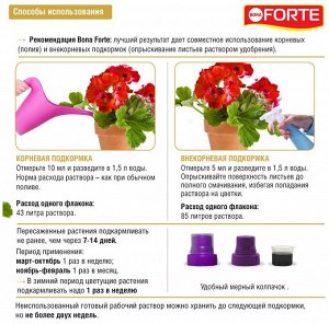Удобрение органо-минеральное  Здоровье для декоративно-цветущих растений, жидкое, Бона Форте / BONA Forte, 285 мл