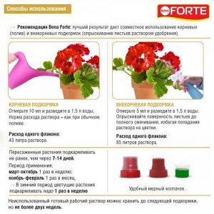 Удобрение минеральное  Красота для декоративно-цветущих растений, жидкое, Бона Форте / BONA Forte, 285 мл
