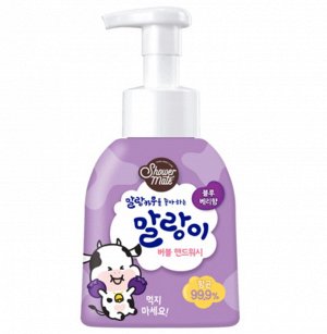 Средство для мытья рук с ароматом черничного молока Shower Mate Malang Cow Blueberry 300 мл 1/8