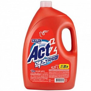 Концентрированный гель для стирки ACT'Z Power Gel для машин с горизонтальной загрузкой 4210 мл, бутылка