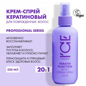 Кератиновый спрей для поврежденных волос 20 в 1 Keratin Injection ICE Professional by Natura Siberica, Take It Home