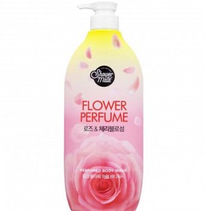 Парфюмированный гель для душа с ароматом французской розы Shower Mate Pink Flower 900 г 1/8