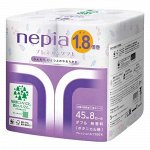 NEPIA &quot;Premium Soft&quot; Туалетная бумага двухслойная, с узором, увеличенная намотка, 8 рулонов по 45м