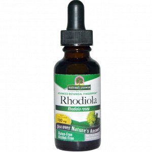 Natures Answer, Родиола (Rhodiola Rosea), 100 мг, 1 жидкая унция (30 мл)