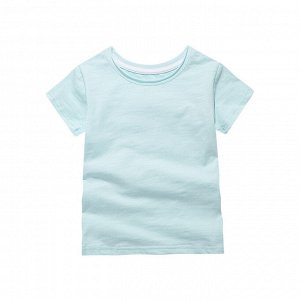 Детская футболка с короткими рукавами, цвет светло-бирюзовый