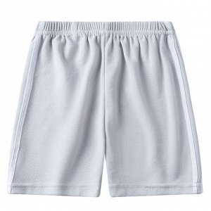 Детские шорты с контрастными полосками по бокам, цвет светло-серый