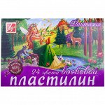 Пластилин Луч &quot;Фантазия&quot;, 24 цвета, 420г, восковой, со стеком, картон