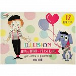 Пластилин Гамма &quot;Illusion&quot;, 12 цветов, 168г, картон