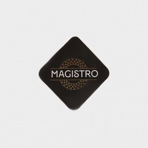 Салфетница стеклянная Magistro «Шик», 18,5x12x9,5 см, цвет прозрачный