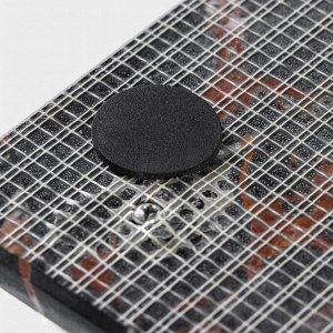 Поднос Magistro Marble, 38x18 см, мрамор, чёрный