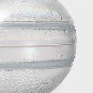 Набор тарелок стеклянных «Космос», 4 предмета: 2 тарелки 18,5x5,5 см, 2 тарелки 19,8x3,5 см, цвет перламутровый